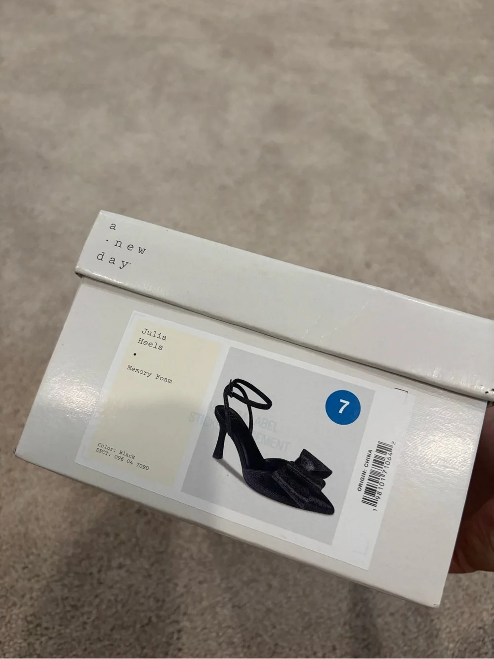 a new day black slingback